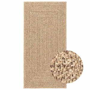 vidaXL Tapis ZIZUR beige 60x110 cm aspect de jute int&eacute;rieur ext&eacute;rieur