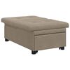 vidaXL Canap&eacute;-Lit Taupe 194 x 67 x 82 cm Microfibre