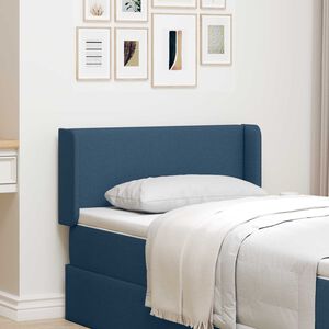 vidaXL Oreille de t&ecirc;te de lit Bleu 40,5 x 40,5 x 4 cm tissu