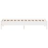 vidaXL Cadre de lit sans matelas blanc 100x200 cm bois de pin massif