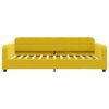 vidaXL Lit de jour avec matelas jaune 80x200 cm velours