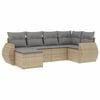 vidaXL Salon de jardin avec coussins 6 pcs beige r&eacute;sine tress&eacute;e