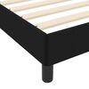 vidaXL Lit à ressorts avec matelas Noir 80 x 200 cm tissu