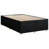 vidaXL Sommier &agrave; lattes de lit avec matelas noir 120x190 cm tissu