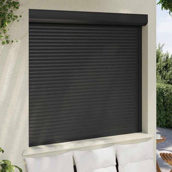 vidaXL Volet roulant aluminium 160x150 cm anthracite