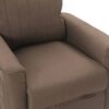 vidaXL Fauteuil de massage Taupe Tissu
