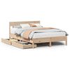 vidaXL Cadre de lit sans matelas 135x190 cm bois de pin massif