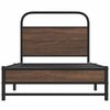 vidaXL Cadre de lit sans matelas 100x200 cm ch&ecirc;ne marron