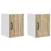 vidaXL Meuble mural PORTO 2 pc Ch&ecirc;ne Sonoma Bois d'ing&eacute;nierie