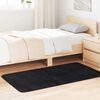 vidaXL Tapis shaggy &agrave; poils longs NAVARRA noir 80x150 cm polyester