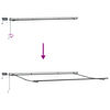 vidaXL Auvent R&eacute;tractable Multicolore 400 &times;300 cm tissu