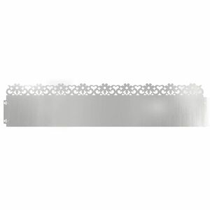 vidaXL Bordures de pelouse 10 pcs Argent 103 x 0,05 x 22 cm