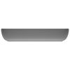 vidaXL Lavabo de luxe rectangulaire Gris clair mat 71x38 cm C&eacute;ramique