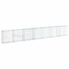 vidaXL Panier gabion avec couvercle 700x50x100 cm fer galvanis&eacute;