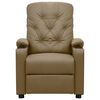 vidaXL Fauteuil de massage &eacute;lectrique Cappuccino Similicuir