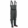 vidaXL Cuissardes avec bottes et ceinture vert fonc&eacute; taille 39