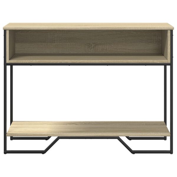 vidaXL Table console chêne sonoma 100x35x74,5 cm bois d'ingénierie