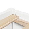 vidaXL Lit avec matelas blanc 140x190 cm bois massif de pin