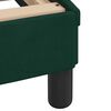 vidaXL Cadre de lit sans matelas vert foncé 200x200 cm velours