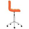 vidaXL Chaises &agrave; manger pivotantes lot de 2 orange similicuir