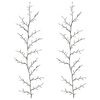 vidaXL D&eacute;coration de No&euml;l en liane de saule &agrave; LED 2 pc Noir 180 cm