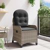 vidaXL Fauteuil inclinable Gris 56 x 66 x 95 cm polyrotin