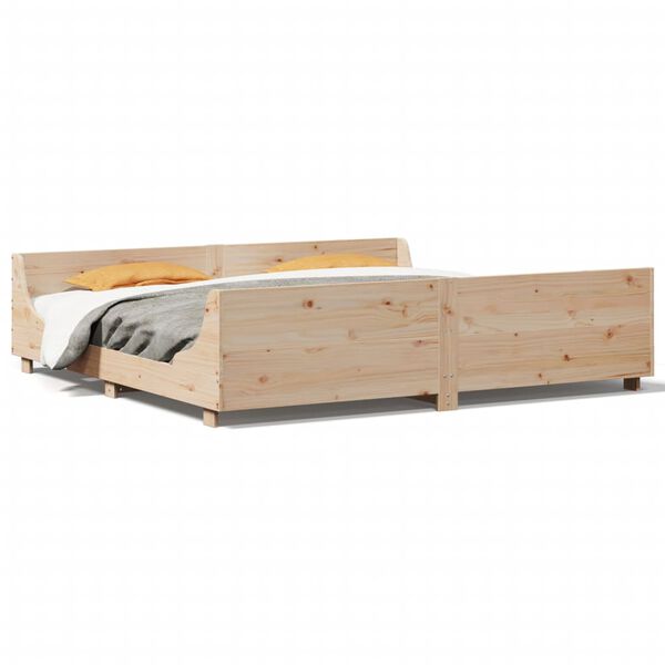 vidaXL Cadre de lit sans matelas 180x200 cm bois massif de pin