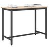 vidaXL table Naturel 100 x 50 x 77 cm Bois d'ing&eacute;nierie et acier