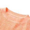 Pull-over tricot&eacute; pour enfants orange vif 128