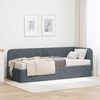vidaXL Cadre de lit d'angle Gris fonc&eacute; 80 x 200 cm Velours
