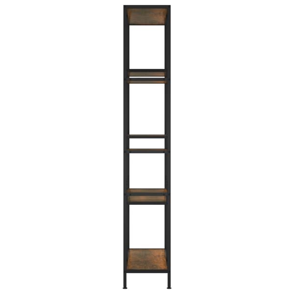 vidaXL Étagère à livres 80x30x180 cm Acier et bois d'ingénierie