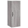 vidaXL Buffet haut Sonoma gris 34,5x34x180 cm Bois d'ing&eacute;nierie