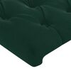 vidaXL Cadre de lit sans matelas vert fonc&eacute; 160x200 cm velours