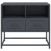 vidaXL Meuble TV anthracite 68x39x60,5 cm acier