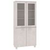 vidaXL Buffet HAMAR Bois massif de pin Blanc