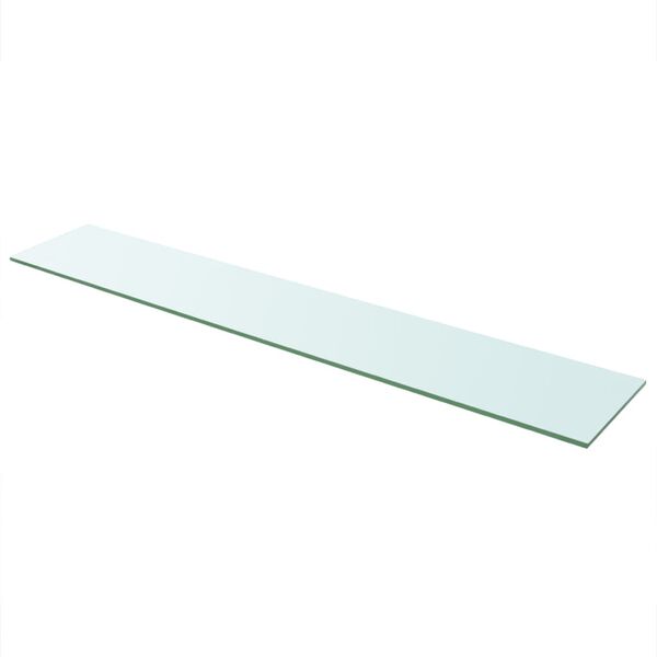 vidaXL Panneaux d'&eacute;tag&egrave;re 2 pcs Verre Transparent 110 x 20 cm