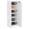 vidaXL Armoire à chaussures Blanc 30x35x100 cm Bois d'ingénierie