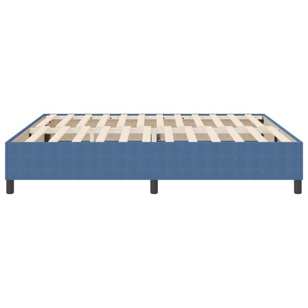 vidaXL Cadre de lit plateforme Bleu 180 x 200 cm tissu