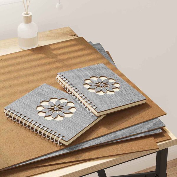 vidaXL Panneaux d&eacute;coratifs 50 pcs Gris Sonoma 40 x 60 x 0,27 cm