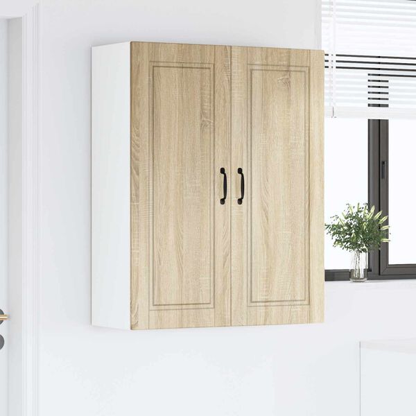 vidaXL Armoire de cuisine avec &eacute;tag&egrave;re Ch&ecirc;ne Sonoma 80 x 31 x 100 cm