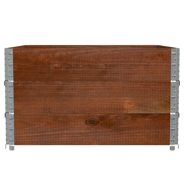 vidaXL Jardini&egrave;re marron 100x100 cm bois massif de pin