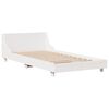 vidaXL Cadre de lit sans matelas blanc 90x190 cm bois de pin massif