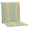 vidaXL Coussins de chaise de jardin lot de 2 Multicolore 100x50x3 cm