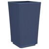 vidaXL Jardinières 2 pcs bleu gris 32,5x32,5x57 cm PP