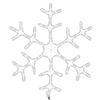 vidaXL Figure de flocon de neige de No&euml;l et 144LED Blanc chaud 59x59cm
