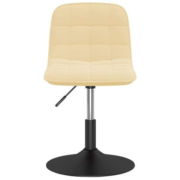 vidaXL Tabouret de bar Cr&egrave;me Velours