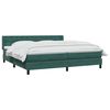 vidaXL Sommier &agrave; lattes de lit et matelas vert fonc&eacute; 180x210cm velours