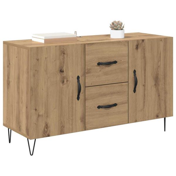 vidaXL Buffet Ch&ecirc;ne artisanal 100 x 36 x 60 cm Bois d'ing&eacute;nierie