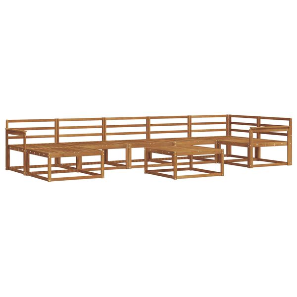 vidaXL Ensemble de canap&eacute;s d'ext&eacute;rieur 8 pcs Naturel