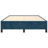 vidaXL Cadre de lit sans matelas bleu fonc&eacute; 140x200 cm velours